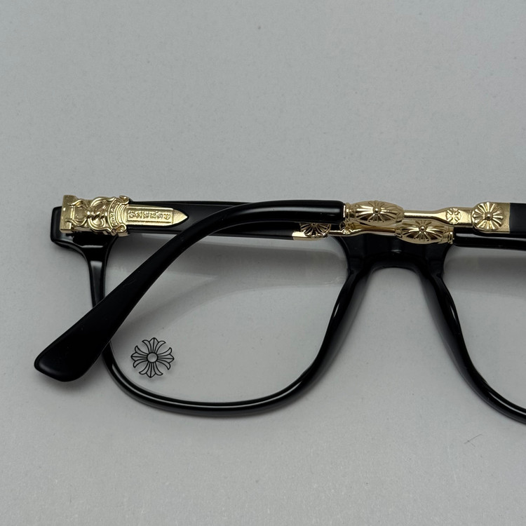عینک بلوکات کروم هارتز مشکی طلایی Chrome Hearts 2272 - کیفیت مستر (ارسال رایگان)