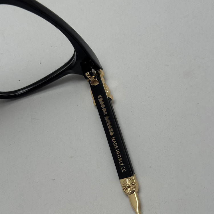 عینک بلوکات کروم هارتز مشکی طلایی Chrome Hearts 2272 - کیفیت مستر (ارسال رایگان)