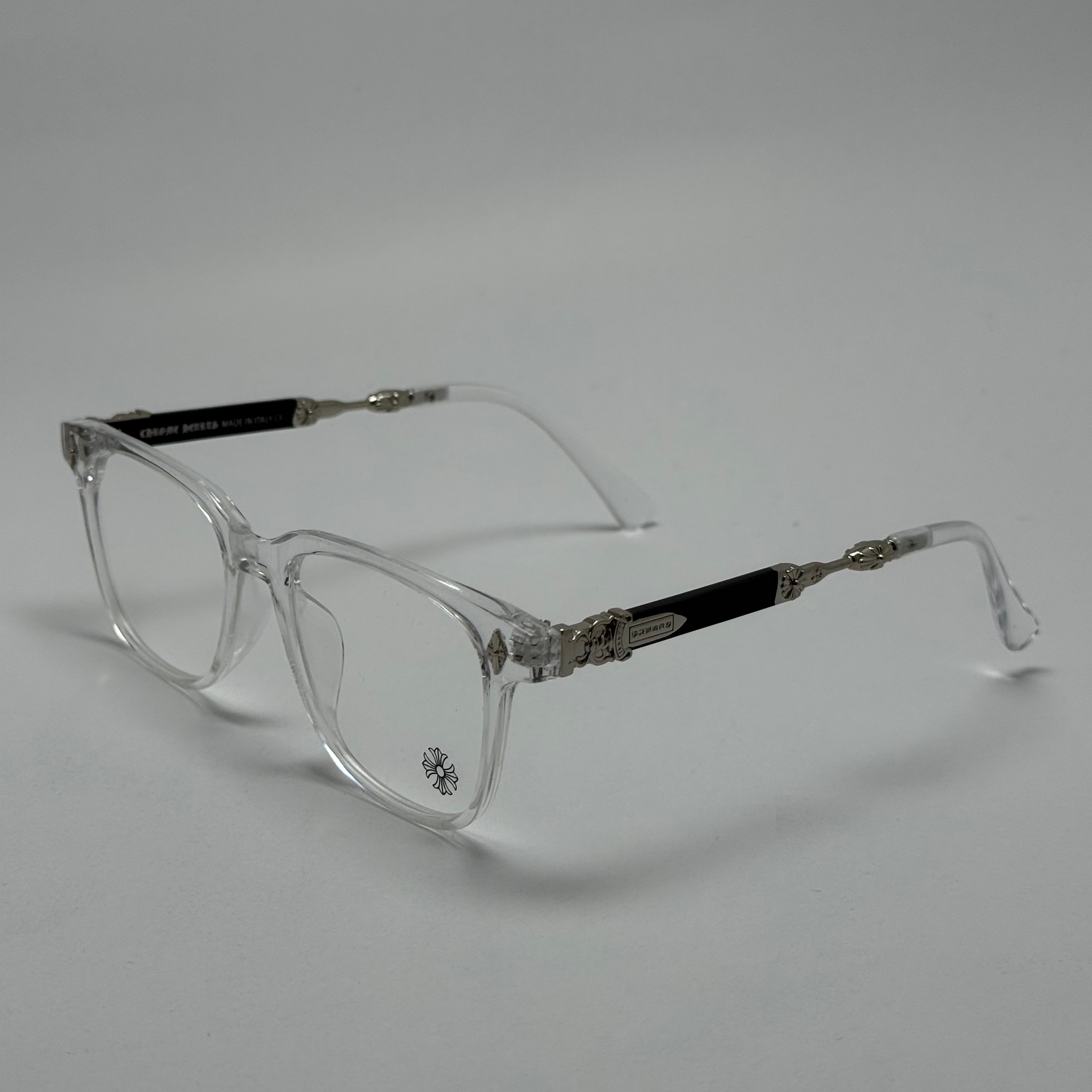 عینک بلوکات کروم هارتز کریستال نقره ای Chrome Hearts 2272 - کیفیت مستر (ارسال رایگان)
