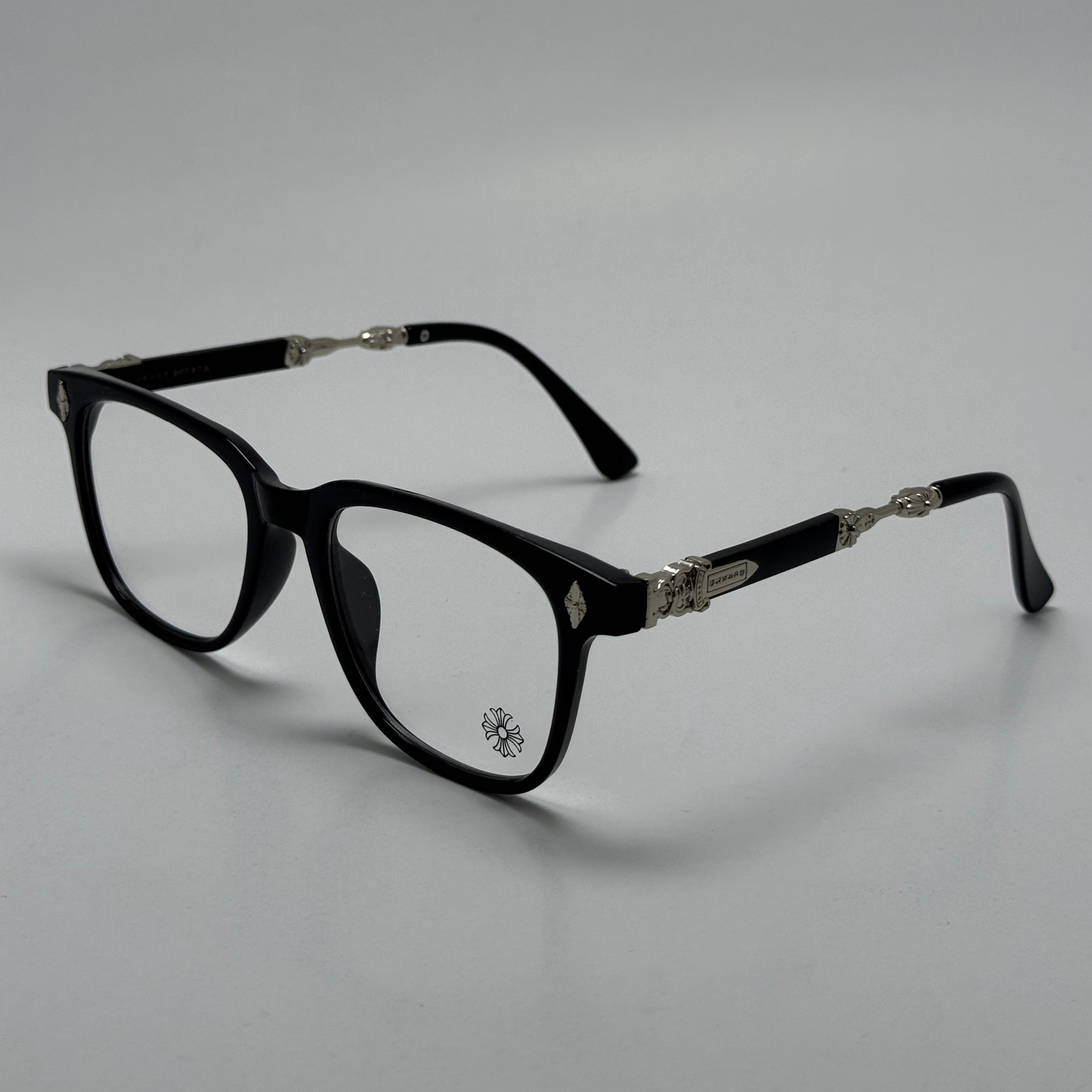 عینک بلوکات کروم هارتز مشکی نقره ای Chrome Hearts 2272 - کیفیت مستر (ارسال رایگان)