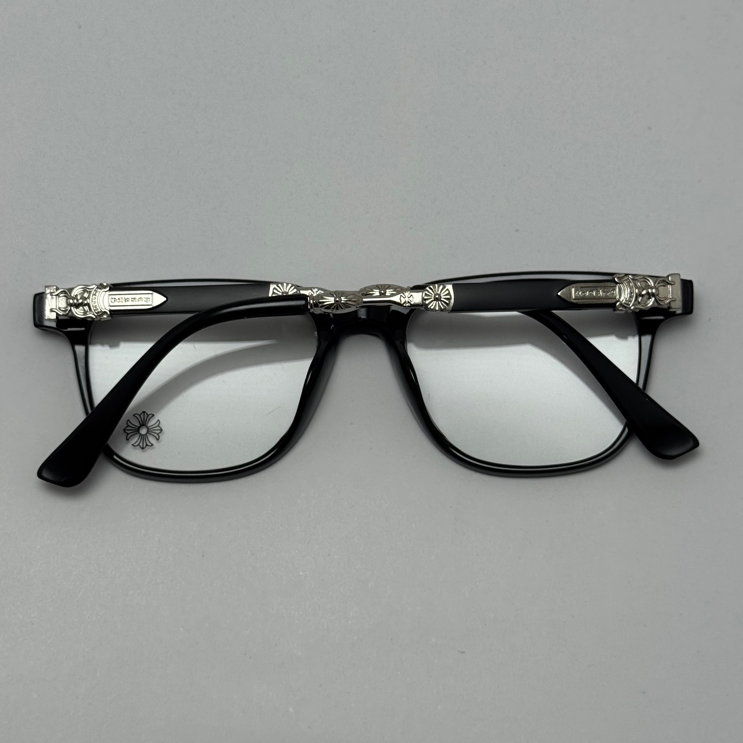 عینک بلوکات کروم هارتز مشکی نقره ای Chrome Hearts 2272 - کیفیت مستر (ارسال رایگان)