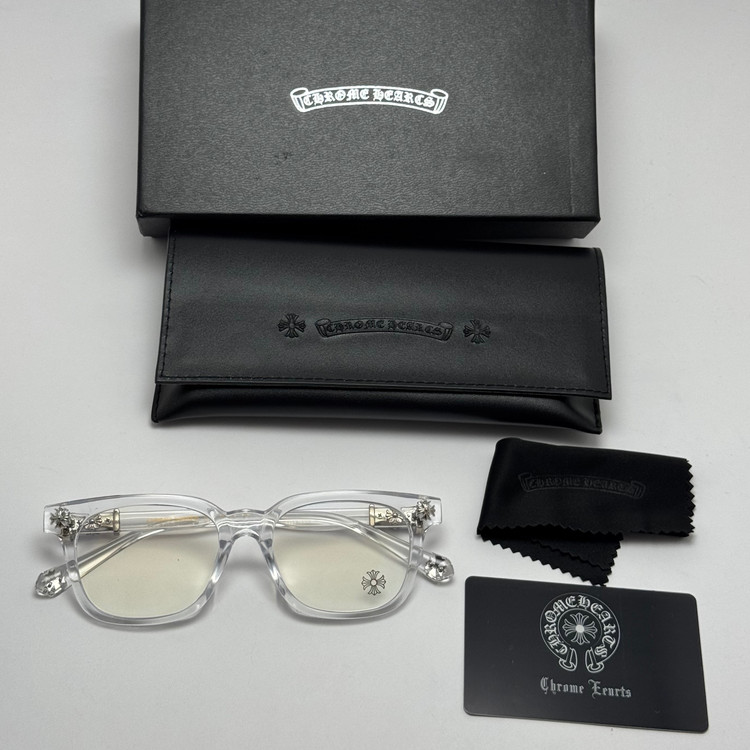 عینک بلوکات کروم هارتز کریستالی نقره ای Chrome Hearts 2273 - کیفیت مستر (ارسال رایگان)