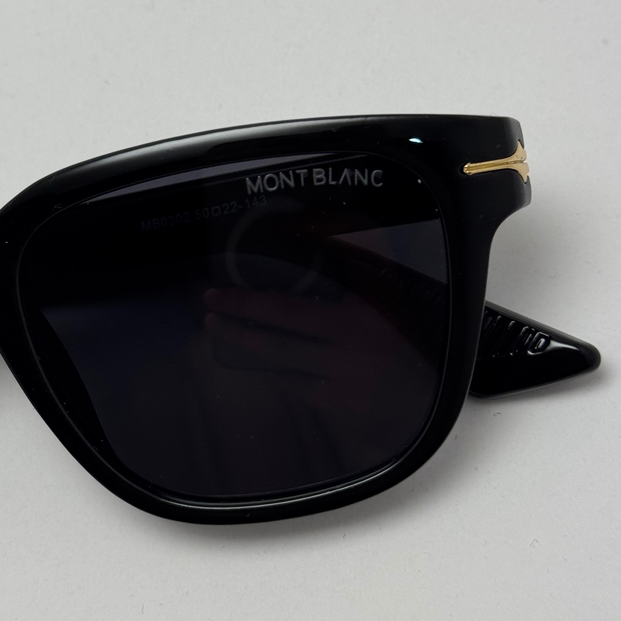 عینک آفتابی پلاریزه مون بلان MONT BLANC سبک مشکی کد MB 0302 (ارسال رایگان)