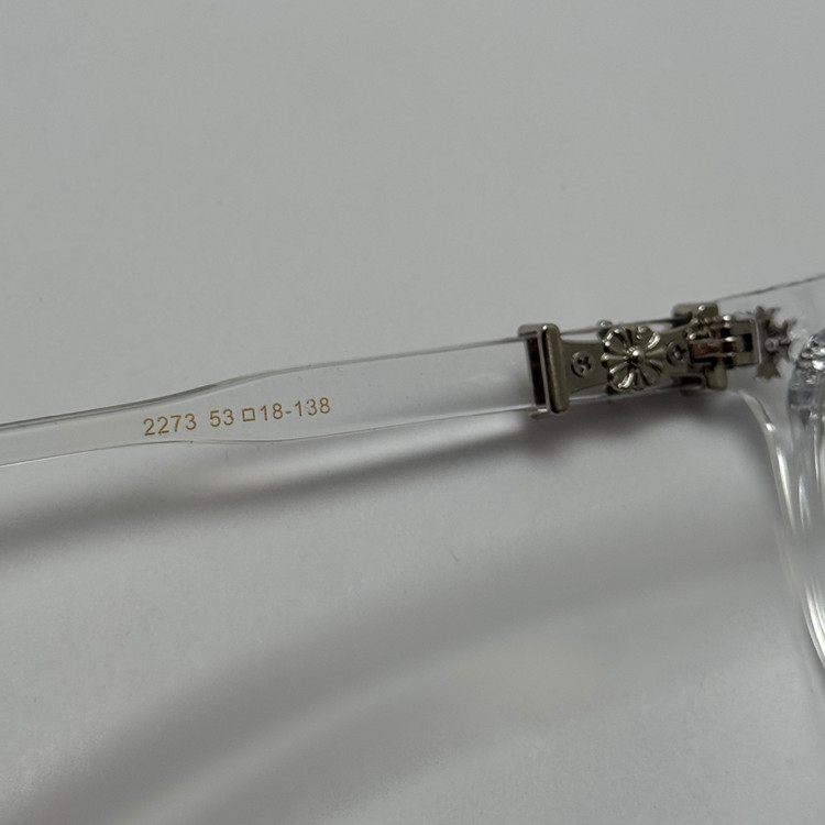 عینک بلوکات کروم هارتز کریستالی نقره ای Chrome Hearts 2273 - کیفیت مستر (ارسال رایگان)