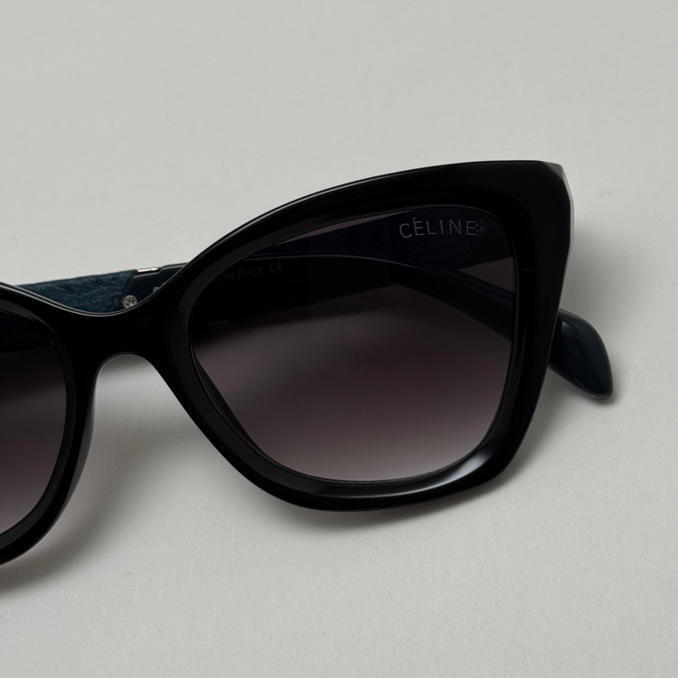 عینک آفتابی زنانه سلین CELINE مشکی دسته سبز لولا دوبل کد رفرنس 1187 - مستر کوالیتی