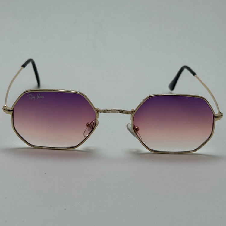 عینک شب ریبن Ray-ban صورتب هایلایت فریم طلایی کد RB 3556