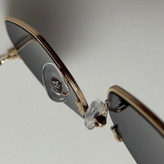 عینک آفتابی ریبن Ray-ban مشکی فریم طلایی کد RB 3556