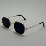عینک آفتابی ریبن Ray-ban مشکی فریم طلایی کد RB 3556