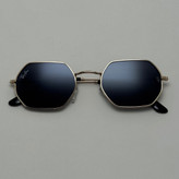عینک آفتابی ریبن Ray-ban مشکی فریم طلایی کد RB 3556