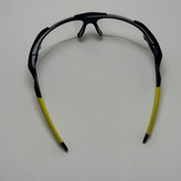 عینک شب اسپرت اوکلی Oakley مدلRadar عدسی بی رنگ فریم مشکی کد 806 - عینک طوفان - عینک شب
