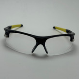 عینک شب اسپرت اوکلی Oakley مدلRadar عدسی بی رنگ فریم مشکی کد 806 - عینک طوفان - عینک شب