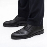 men's formal shoes black two-piece strap (پس کرایه)
