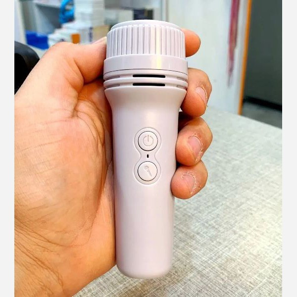 اسپیکر بلوتوثی چراغدار + میکروفن بیسیم اورجینال کیفیت صدا عالی/ دارای تغییر صدا/ 3 اینچ ارسال رایگان