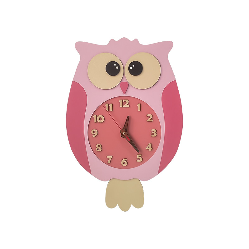 ساعت دیواری کودک طرح جغد مدل MKids52