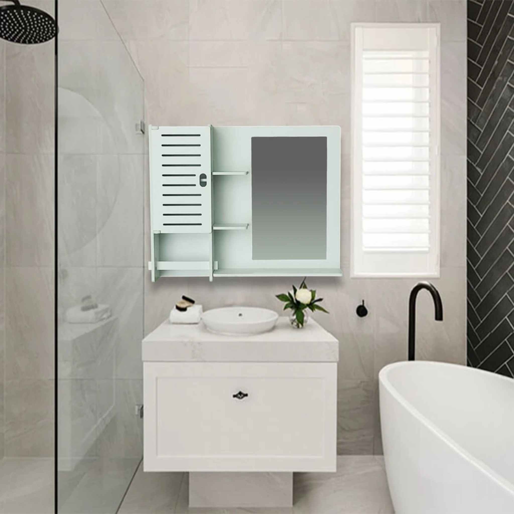 آینه باکس سرویس بهداشتی باکس چپ