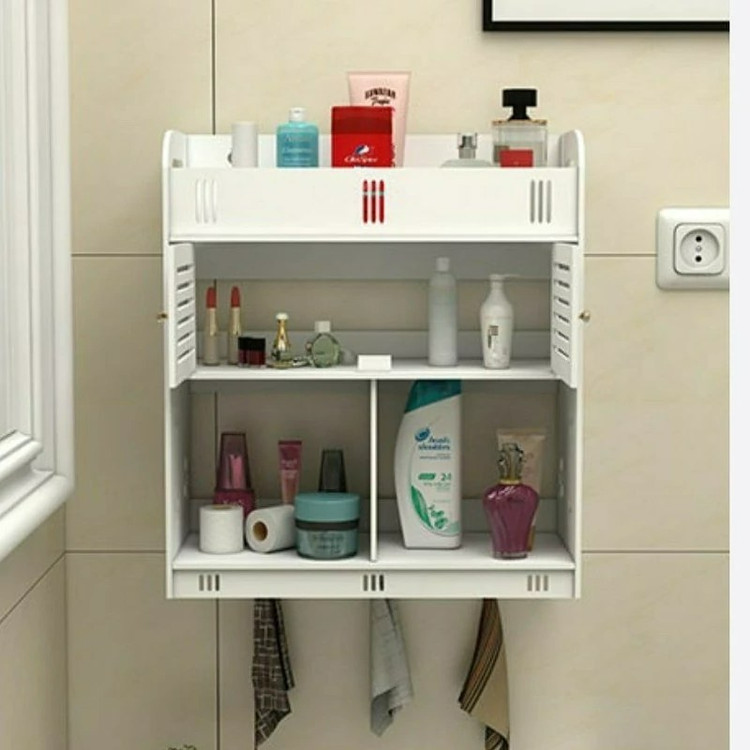 شلف باکس نیم درب طرح نیلوفر دیواری و رومیزی
