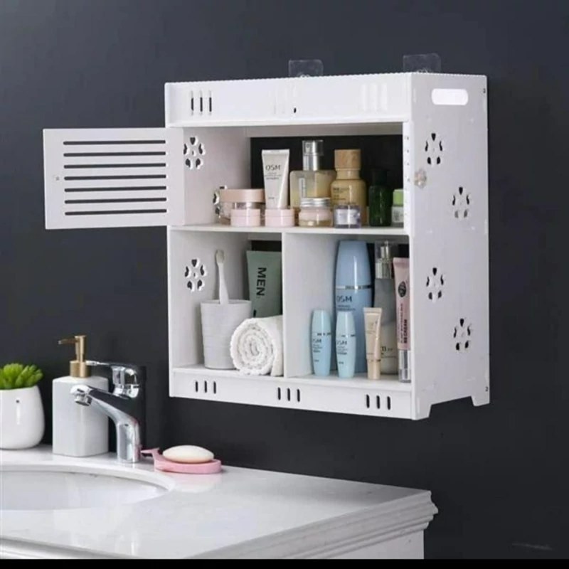 شلف باکس نیم درب طرح نیلوفر دیواری و رومیزی