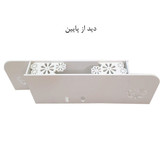 شلف دیواری جای ریسیور طرح گل