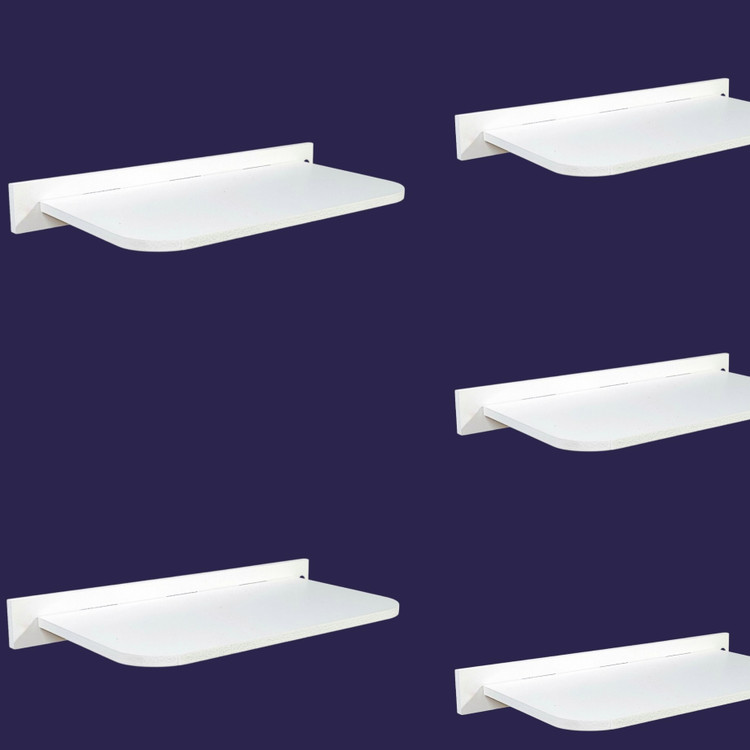 شلف پایه مخفی 30cm مجموعه 5 عددی