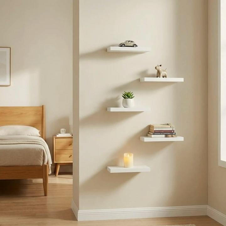 شلف پایه مخفی 20cm مجموعه 5 عددی