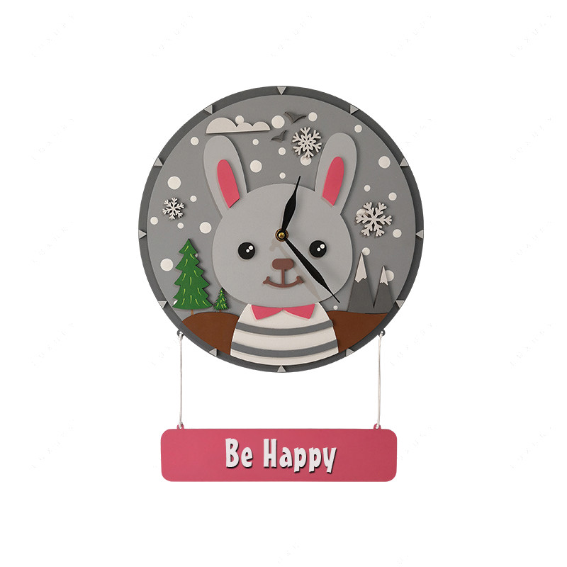 ساعت دیواری کودک مدل Mkids43-Rabbit