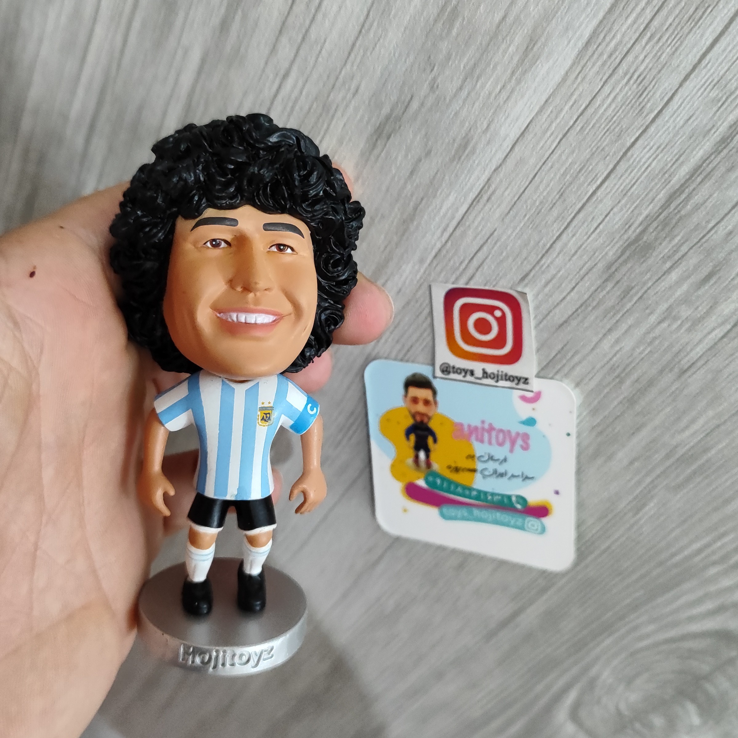 اکشن فیگور فوتبالی مارادونا برند هوجی تویز فوق نایاب  Diego maradona hojitoyz