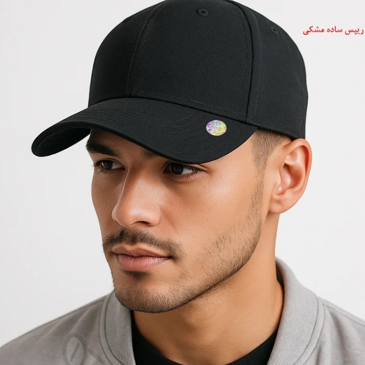 کلاه کپ ریپس مشکی ساده