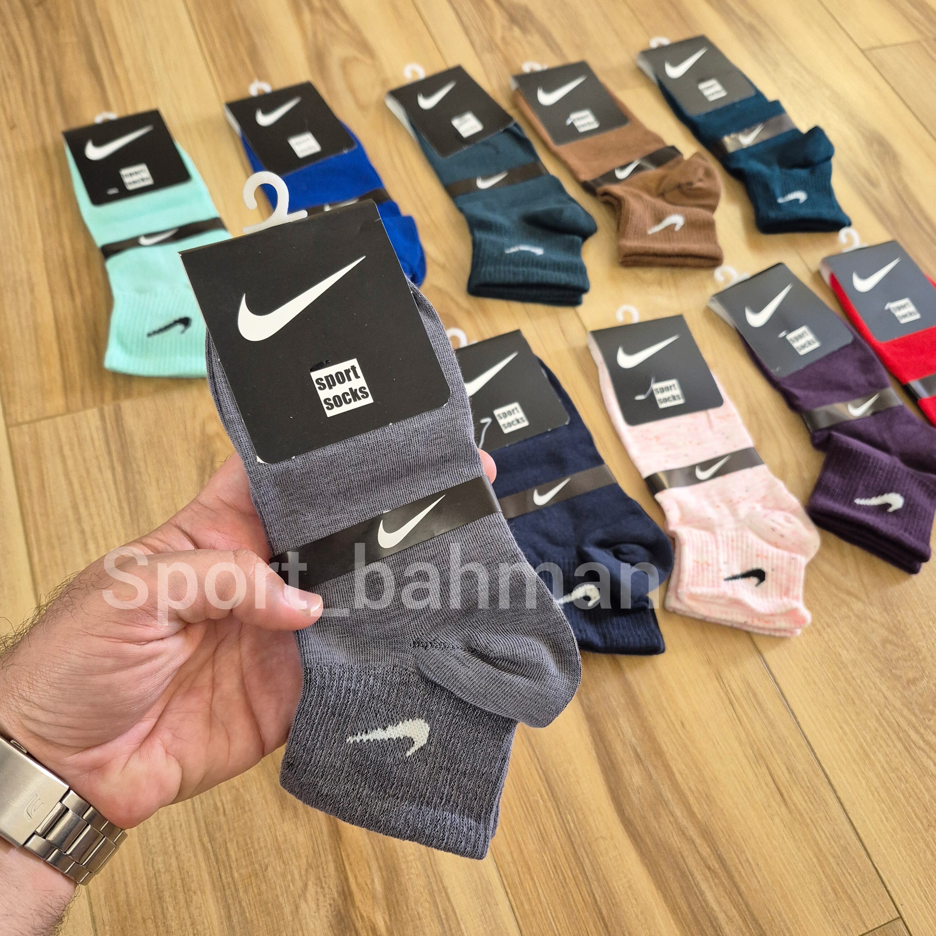 جوراب نایک نیم ساق ساده