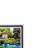 تابلو فرش ماشینی مدل خانه سنگی کد 8857
