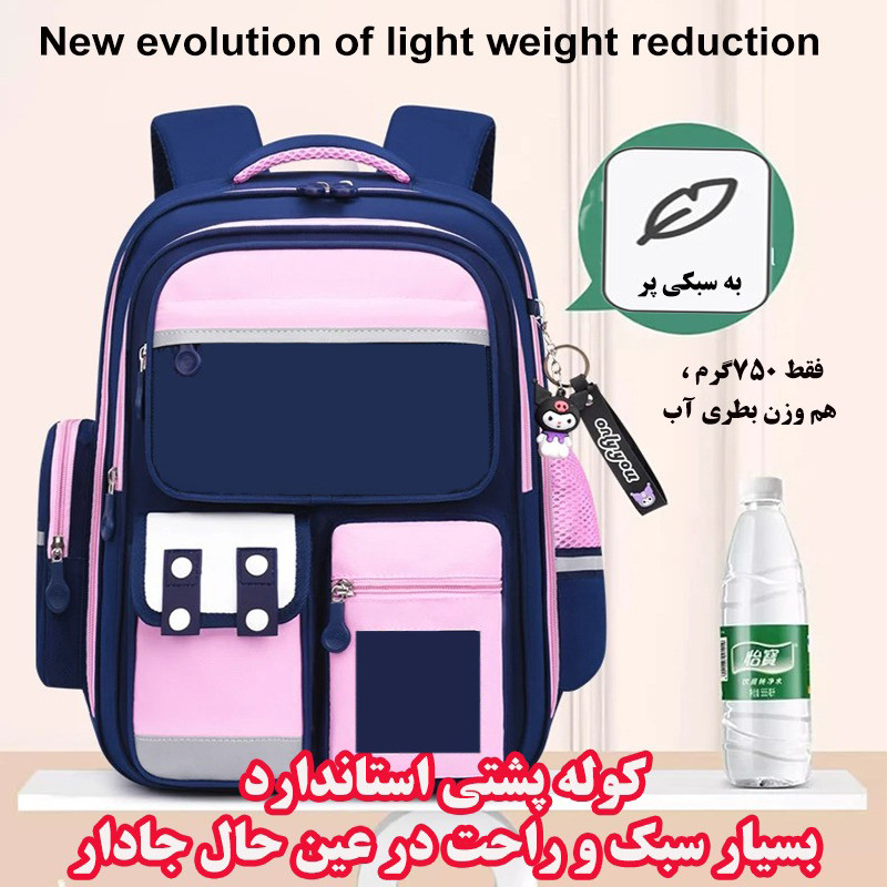 کوله پشتی مدرسه مدل چهار دکمه کد PINA