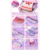کوله پشتی مدرسه مدل چهارخانه ای طرح کرومی ملودی کد 20272