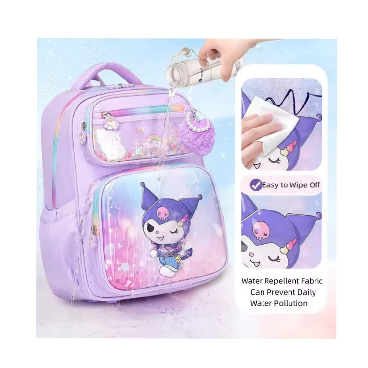 کوله پشتی مدرسه مدل کرومی آویز دار کد k2026