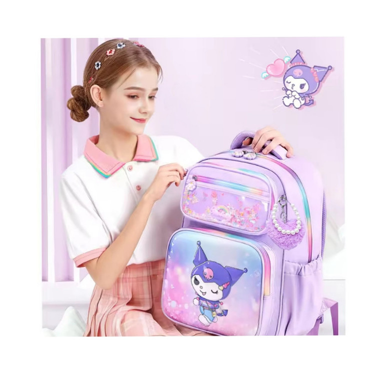 کوله پشتی مدرسه مدل کرومی آویز دار کد k2026