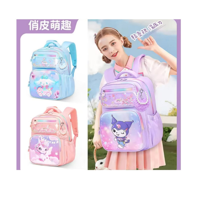 کوله پشتی مدرسه مدل کرومی آویز دار کد k2026