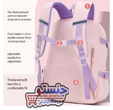 کوله پشتی فانتزی دخترانه آکواریومی خرگوشی طرح کرومی و ملودی و سینامورال خارجی وارداتی sanrio (کیف مدرسه) کد 6598