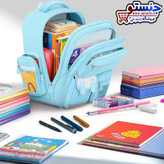 کوله پشتی فانتزی دخترانه کرومی وملودی و سینامورال عروسک دار خارجی وارداتی (کیف مدرسه) kuromi کد 20262