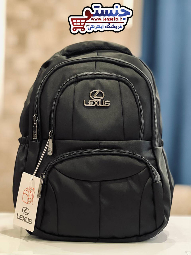 کوله پشتی اسپرت لکسوس جا لپ تاپی دار خط وسط دار lexus (کیف مدرسه پسرانه و دخترانه) کد 901309