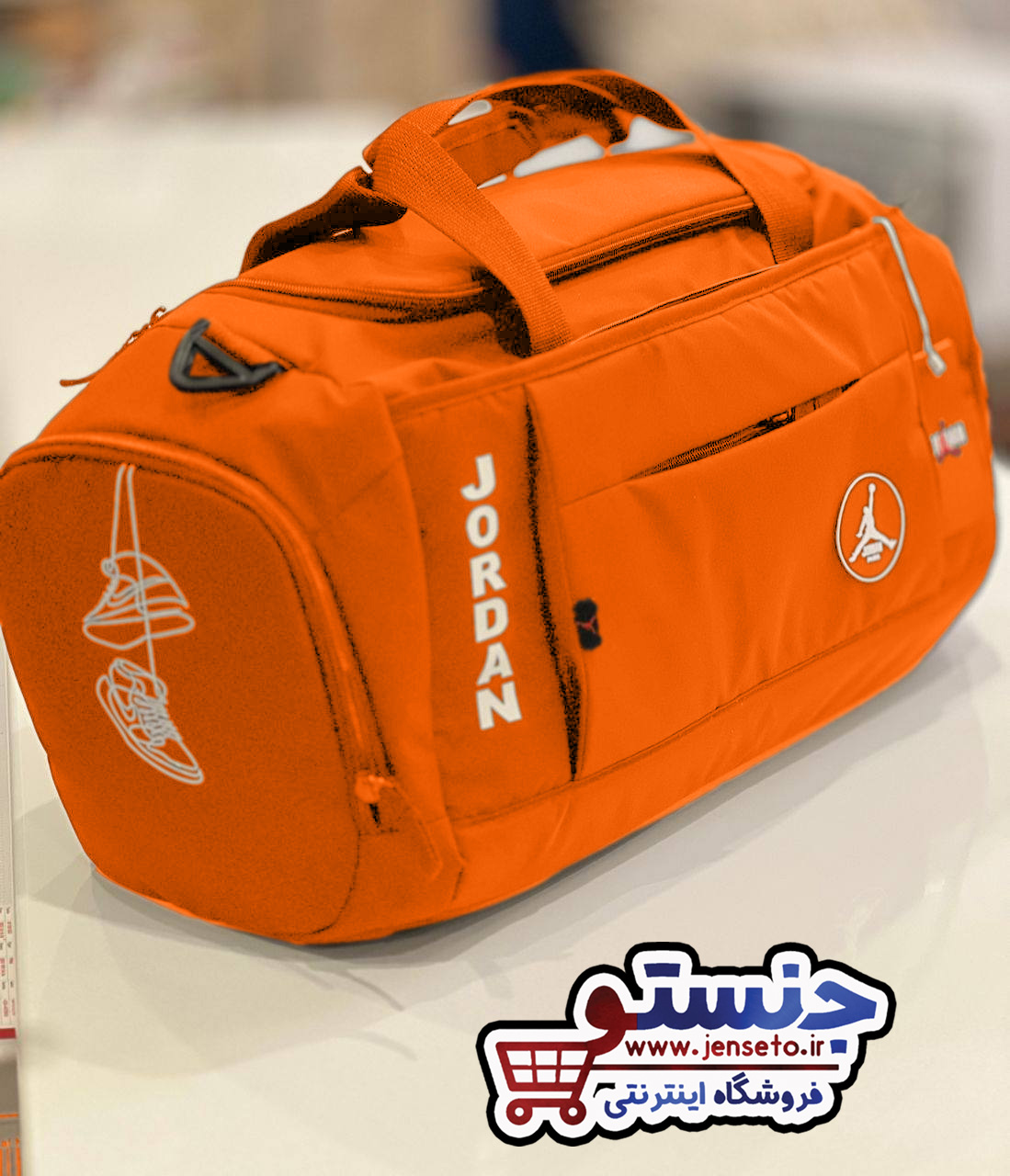 ساک ورزشی جردن جا کفشی دار (کیف باشگاه) jordan کد 1005