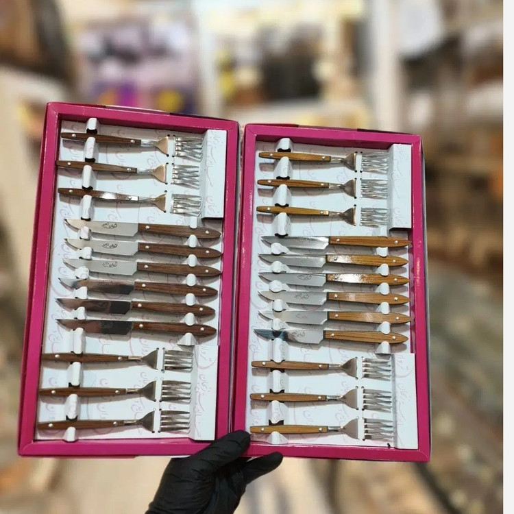 ست کارد و چنگال میوه خوری 12 پارچه تروان زنجان