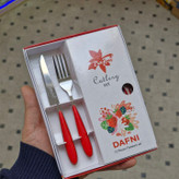 کارد و چنگال میوه خوری کلاسیک دافنی