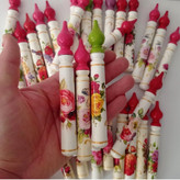 سرمه دان بزرگ چوبی مدادی رنگی درب گنبدی