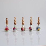 سرمه دان چوبی خرمه ای رنگی میل قهوه ای