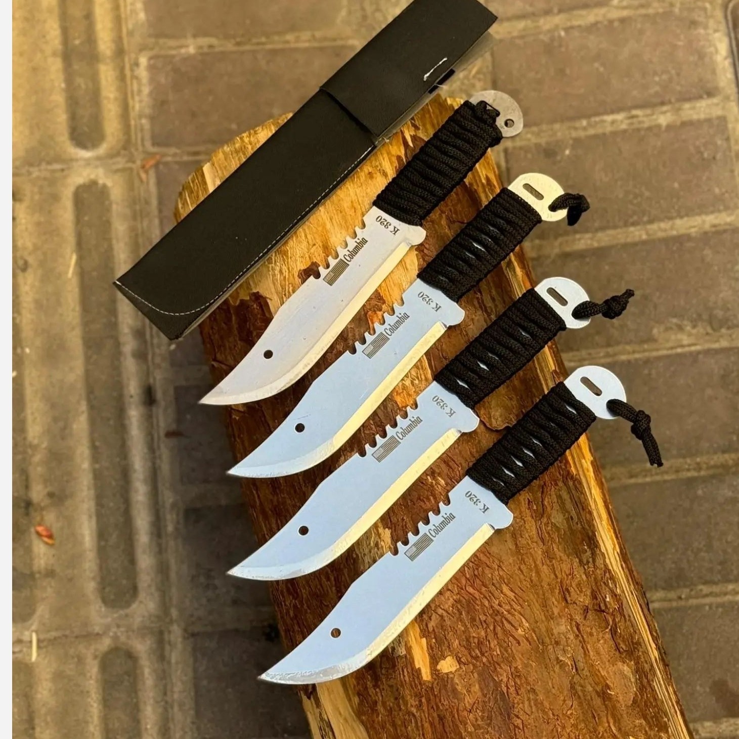 چاقو طبیعتگردی K320 کلمبیا براق با غلاف