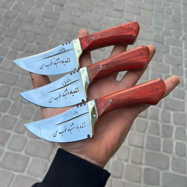 چاقو زنجان تیزی زنجان طرح زنده باد اشتباه خوب من با غلاف