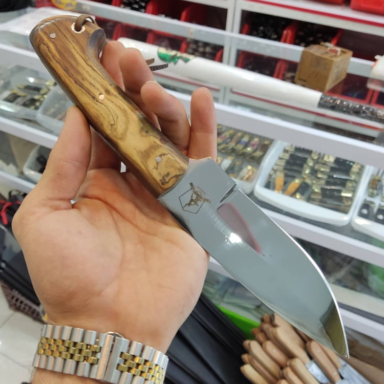 چاقوی بوشکرافت 26 سانتی دسته چوبی زنجان با غلاف