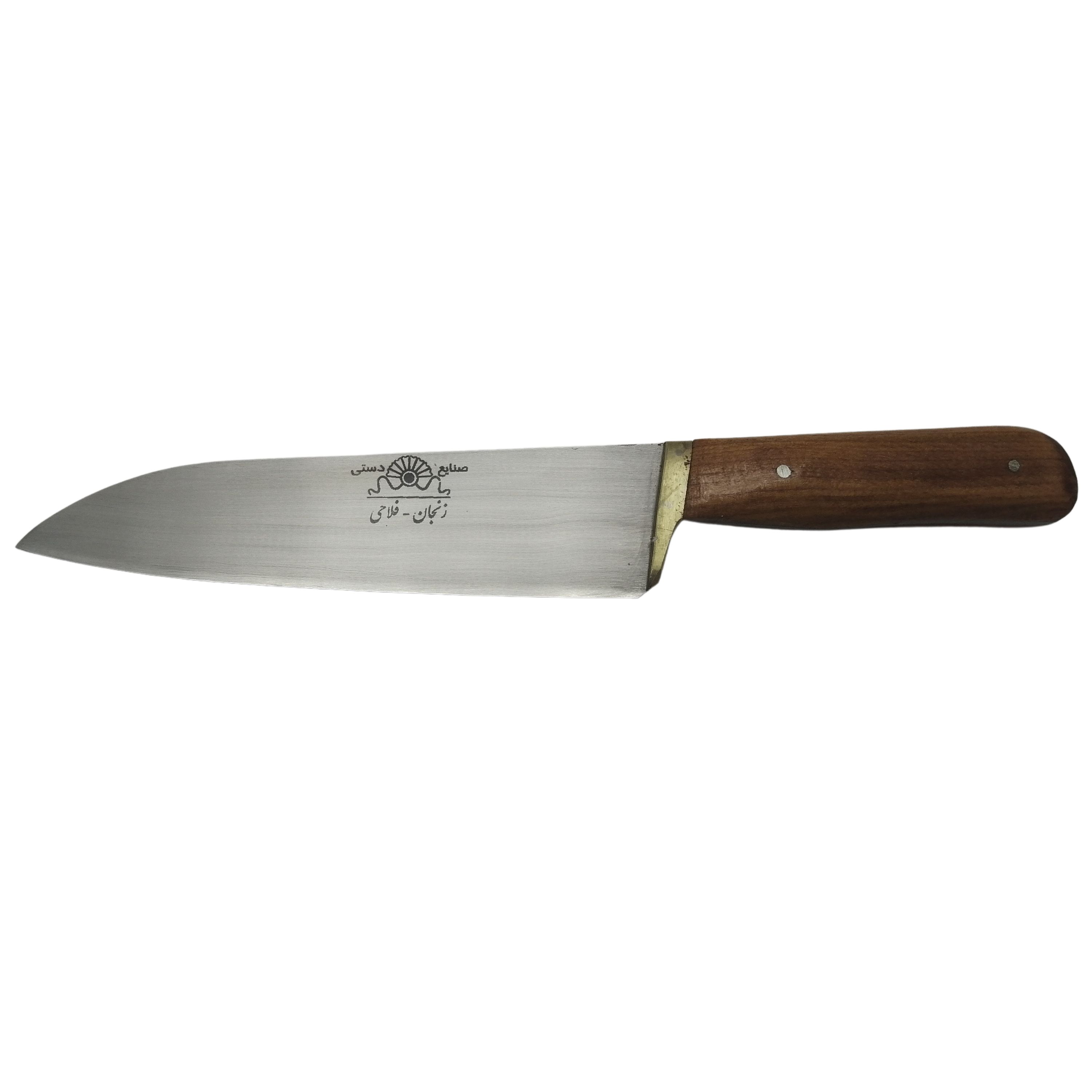 چاقوی آشپزخانه زنجان دسته چوبی مخصوص مرغ و گوشت