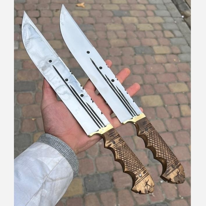 چاقو شکار محمد براق با غلاف چهل سانتی زنجان