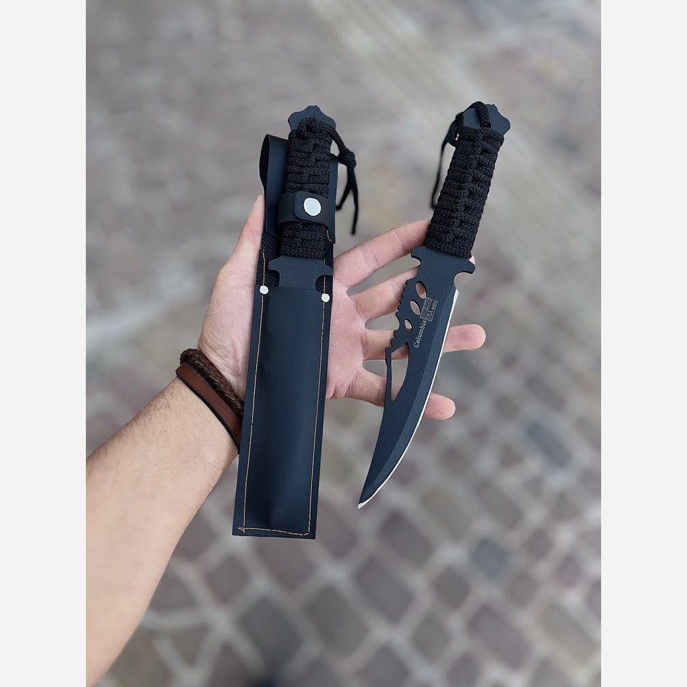 چاقو طبیعتگردی فولاد ضدزنگ دسته طناب پیچ ساخت زنجان