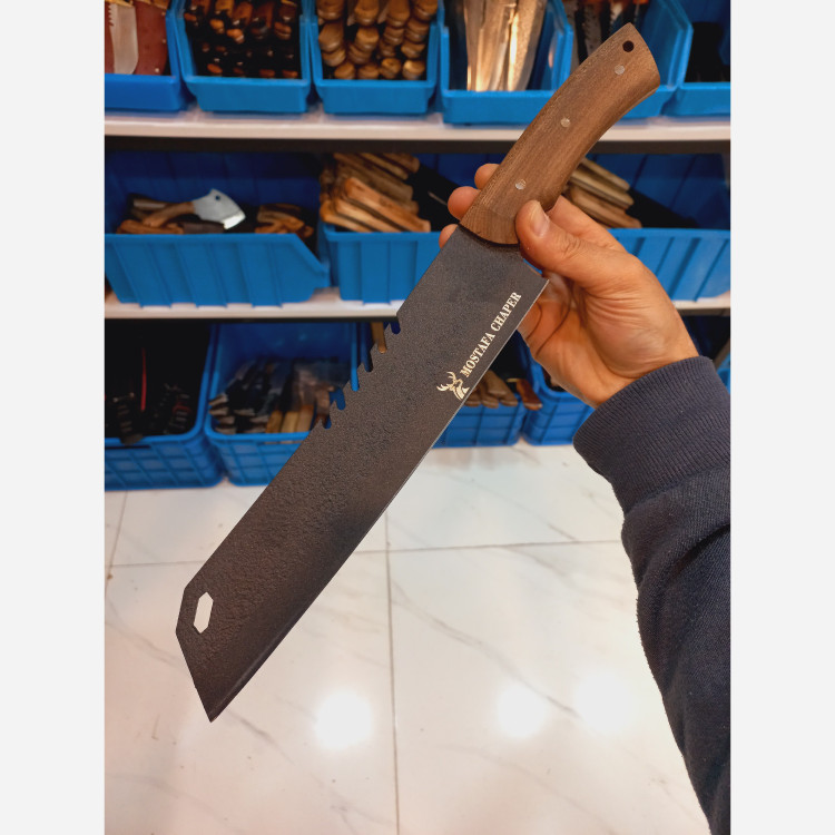 چاقو چاپر طبیعتگردی فولاد ضدزنگ مصطفی زنجان