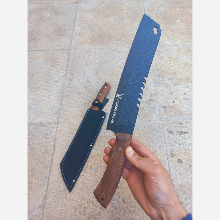 چاقو چاپر طبیعتگردی فولاد ضدزنگ مصطفی زنجان